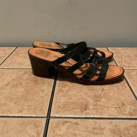 Callisto Of California Leather Heeled Sandals in Black - Picture 5 of 8